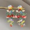 Pendientes Vintage de Alas de Cristal