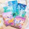 Pegatinas de Día Hermoso: Serie Flores en Flor y Mariposas, 5 Pegatinas Incluidas, 6 Diseños