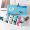 Novedad Coreana Calzoncillos Infantiles en Caja Algodón Puro Pantalones Tipo Panal para Niños Pantalones Cortos de Dibujos Animados para Niños Grandes Tienda de Fábrica