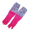 Suministro Directo de Fábrica, Acogedoras Mangas Florales de Marca, Mangas, Guantes Cálidos de Material de Algodón y Látex, Guantes Protectores para Tareas del Hogar