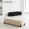 Banco de Descanso Moderno Sencillo con Diseño de Patas de Madera Maciza, Banco al Pie de la Cama para Dormitorio, Banco para Cambiarse los Zapatos en la Sala de Estar, Banco Largo de Tela de Lujo Ligero
