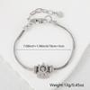 Pulsera simple de cobre chapado a la moda, creativa, con micro incrustaciones de circonita blanca, cadena de cola de amor, venta al por mayor, ventas directas