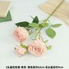 3 rosas concubinas imperiais galho único decoração para sala de estar, cena de casamento, guia de caminho, arranjo floral, exposição para hall de entrada de hotel