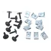 Juego de 20 piezas protector de chasis y motor de coche clip de abrazadera de tornillo de tuerca metálica clip en forma de U para Audi BMW Honda