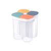 Tapa de fragmento tanque de cereales gruesos 1.5L grano caja de almacenamiento de cocina 2.3L tanque de almacenamiento sellado de plástico transparente