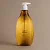 Frasco de Embalagem para Skincare 500ml Frasco de Plástico Pet Frasco com Bomba de Pressão para Shampoo Gel de Banho Frasco para Loção Fábrica Personalização