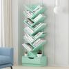 Librero Yijiada Multicapa Simple Pequeño Estantería de Piso con Forma de Árbol Estante de Almacenamiento Creativo Escritorio de Estudiante Estante de Almacenamiento Moderno