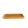 Organizador de Casa de Bambu Caixa de Armazenamento de Gaveta de Mesa Bandeja de Bambu para Restaurante Bandeja de Chá Bandeja de Churrasco para Hotel Bandeja de Pão e Frutas
