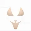 Bikini de tiras transparentes para la playa, tanga invisible de seda helada, sexy y transpirable, conjunto de sujetador invisible, mismo estilo que Stringys