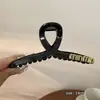 Pinza de Tiburón de Acrílico de Gama Alta Coreana, Pasador Grande para Añadir Volumen, Pinza de Garra Color Café, Accesorio para el Cabello para Mujer