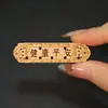 Espada de Madera de Durazno Colgante Accesorios Accesorios Hebilla de Seguridad Tazón de Arroz Dorado Torre de Escritura Wenchang Colgante para Niños Bebé