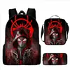 Mochila Periférica do Homem-Aranha Mochila de Grande Capacidade Conjunto de Três Peças Mochila Escolar Infantil Mochila de Estudante