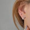 Pendientes de tulipán con diseño de nicho de estilo coreano para mujer, estilo mini, pequeños y bonitos, con diseño de flores pequeñas.