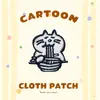 Patches de Tecido Bordados Atacado DIY Animais Fofos Gato e Cachorro Termocolantes Acessórios para Roupas Patches Sem Costura Comércio Exterior