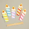 Decoración de Pastel Estilo Ins Bandera Coreana Enchufe Dibujos Animados Oso Lindo Hp Corazón Feliz Cumpleaños Topper Accesorios