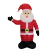 Modelo Inflável de Papai Noel Transfronteiriço de 1,2m Decoração de Jardim para Festa de Natal com Luzes LED Embutidas