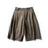 Pantalones cortos casuales de verano Nanxia para hombre estilo coreano modernos holgados de pierna recta color versátil rudo guapo finos de cinco puntos