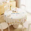 Toalha de Mesa Estilo Desenho Animado, Impermeável e à Prova de Óleo, Sem Lavagem, 2025 Leve Luxo Sensação de Alto Padrão, Toalha de Mesa para Mesa Redonda, Tapete Protetor, Pano para Mesa de Café
