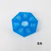 Caja de pastillas de 7 compartimentos para una semana, redonda, caja de pastillas pequeña portátil de 7 compartimentos para una semana, mini caja portátil de 7 días para pastillas y joyas