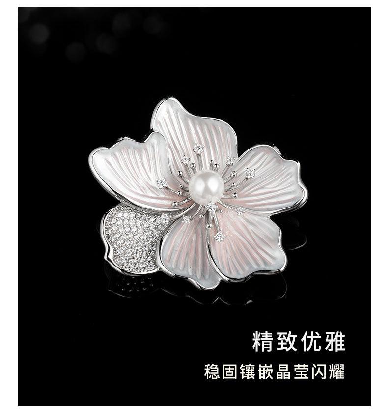 轻奢风高级感优雅花朵胸针小众设计简约百搭花朵胸花新