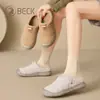 Zapatos de Algodón Gongyang para Mujer, Nuevo Estilo Otoño e Invierno 2026, Forrados de Felpa, Resistentes al Frío, Versátiles, Zapatos tipo Mocasín Birkenstock para el Trabajo para Mujer