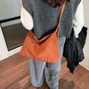 Bolso de mano tipo almohada, novedad de otoño e invierno de 2023, de ante de alta gama para mujer, de gran capacidad, tipo bandolera.