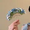 Grampo de Cabelo Flor Resina Super Fada Moda Simples Nicho Pequeno Fresco Personalizado Moda Doce Versátil Acessórios de Cabelo para Mulheres