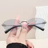 Gafas de Sol Pequeñas Ovaladas Versátiles Estilo Retro Coreano Y2K para Mujer con Acabado de Alta Gama, Gafas de Sol de Moda para Fotos de Xiaohongshu