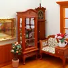 1:12 Casa de Muñecas Casa de Muñecas Modelo de Casa Muebles Miniatura Comida y Juego Miniatura Madera Maciza Gabinete de Puerta Única con Parte Superior Curva