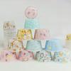 Novo 5039 Roll-up Cupcakes de papel revestido Sobremesa Mafen Cup assando alta temperatura Cake Cuppers