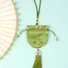 Bolsita de Spot Escénico Festival del Bote del Dragón Bolsita de Ajenjo Borla Bolsa Vacía Flor de Ciruelo Estilo Antiguo Templo Estilo Chino Cartera Bolsita Portátil