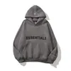 Moletom com Capuz Tendência Europeia e Americana Transfronteiriça Estampa de Borracha com Logo Frontal Fog Nova Marca de Moda Ess Moletom com Capuz Unissex