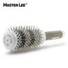 Peine de rodillo de cerámica transfronterizo de nailon para cabello rizado, forma de hebilla interior, peine de rodillo redondo, tubo de aluminio, cambio de color por aire, peine de peluquería al por mayor