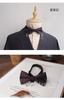 Camisa formal para hombre corbatín de negocios estilo coreano casual banquete de boda soporte Marrón trabajo profesional Estudiante corbatín