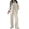 Traje chic de dos piezas de estilo coreano, holgado, con caída y elegante, traje multicolor para mujer para ir al trabajo, disponible para venta al por mayor