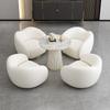 Lobby de Hotel de Lujo Ligero Recepción de Negocios Sofá Silla de Ocio Estilo Europeo Sencillo Área de Descanso Combinación de Mesa y Silla para Reuniones y Negociaciones