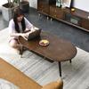 Mesa de té de madera maciza nórdica Jiayi, mesa de centro ligera de lujo para sala de estar, hogar, multifuncional, moderna, sencilla, para apartamento pequeño, mesa de té