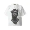 26 Marca Europea y Americana de Tendencia Transfronteriza Colaboración Travis Scott Camiseta de Manga Corta Lavada Vintage Unisex High Street Manga Media