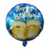 18 polegadas redondo Inglês balão de aniversário dos desenhos animados animal aniversário do bebê 100 dias bola decorativa atacado carta balão