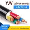 Fábrica de cobre puro zr-yjv retardante de chamas núcleo de cobre de baixa tensão polietileno reticulado inspeção cobre livre de oxigênio cabo de engenharia ao ar livre