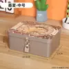 Caja pequeña cerrada caja de almacenamiento caja de hierro alcancía pequeña caja con contraseña joyero caja de bloqueo para teléfono móvil alcancía caja fuerte