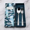 Vajilla Vajilla Occidental traje Juego Simple 430 Cuchillo Tenedor Cuchara Cuchillo para Bistec Cuchara Redonda Jieyang Acero Inoxidable