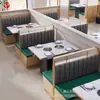 Restaurante com tema minimalista, loja de milk tea, lanchonete, café, sofá de cabine de parede para restaurante, realizamos projetos
