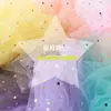 Tela de gasa con estrellas cielo estrellado gasa de encaje accesorios para fotos velo tela de lentejuelas fondo de tela para uñas postizas