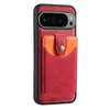 Adecuado para Google 9Proxl Hebilla Magnética Desmontable Estilo Tarjetero Funda Trasera para Teléfono con Ranura para Tarjeta Pixel9A/Pixel8