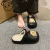 Pantuflas de Uso Dual tipo Falda Interior con Sensación Cómoda al Caminar, Pantuflas de Algodón Slip-On, Nuevas Pantuflas Cerradas de Estilo Lindo para Mujer Invierno 2025