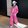 Conjunto de Ropa de Otoño para Niñas, Estilo Coreano, Nuevo y Moderno 2026, Moda Infantil, Dos Piezas Degradado, Ropa Dopamina