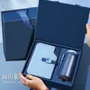 Set de Caja de Regalo para Portátil en Stock con Memoria USB y Recambios para Bolígrafo, Portátil Personalizable para Regalos Escolares y Corporativos con Logo Personalizado