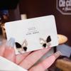 Pendientes de Perla Exquisitos con Aguja de Plata 925 Pendientes de Gama Alta Temperamento Femenino Lujo Ligero Socialité Franceses Nicho Pendientes de Botón Venta al por Mayor