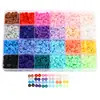 Ventas Directas de Fábrica Transfronterizo Amazon Cuentas Letras Arcilla Suave de Colores 6mm Set de Joyería DIY Caja de Cuentas Envío 48H